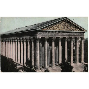 The Church of La Madeleine Paris Postcard